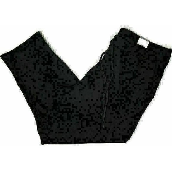 Avenue Lounge Sz 14/16 Black Stretch Leisure Wear 7/8 Length Pants Drawstring - Picture 1 of 7